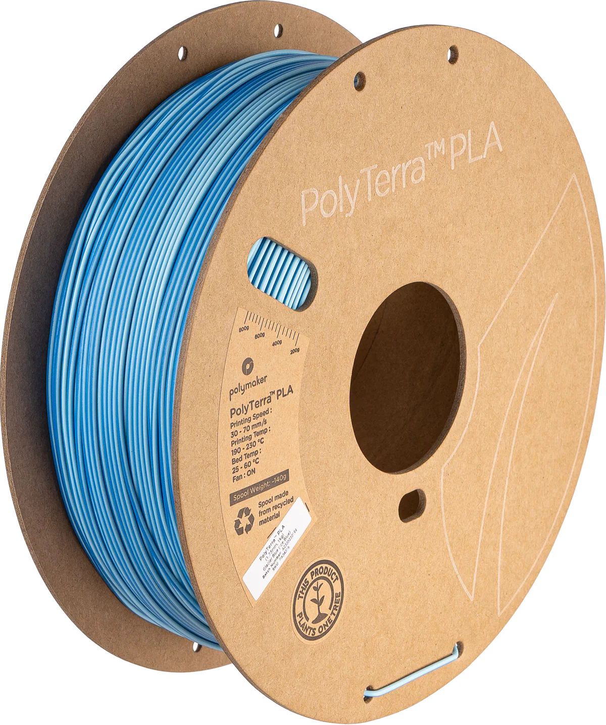 polyterra dual pla 1.75mm 1kg glacier blue ice 5414f5d2 0526 4bc9 9176 baf3c110385f